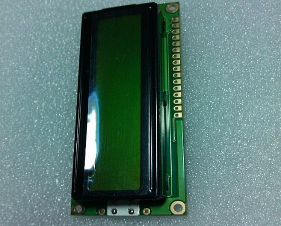 Yellow-green film 1602 dot matrix LCD